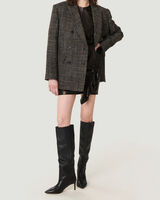 SIGO TWEED OVERSIZED BLAZER JACKET image number null